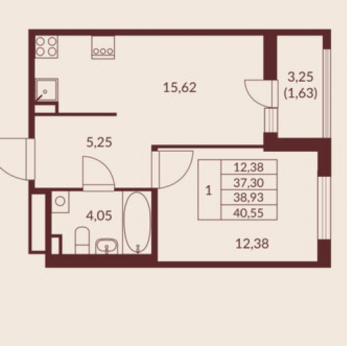 1-комн квартира Мурино г, Шоссе в Лаврики ул,  д. с51А