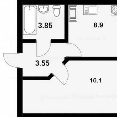 1-комн квартира Мурино, улица Шоссе в Лаврики, 59к1