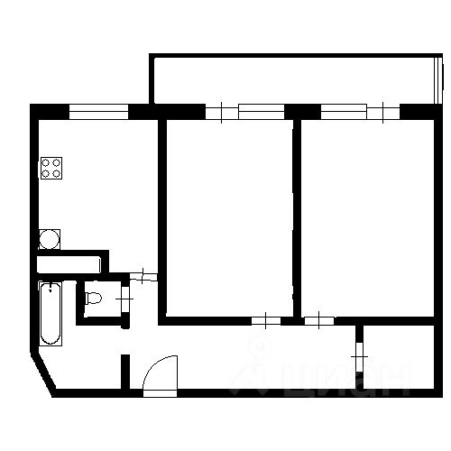2-комн квартира Комендантский проспект, 53к1