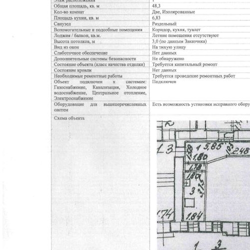 2-комн квартира улица Воскова, 26