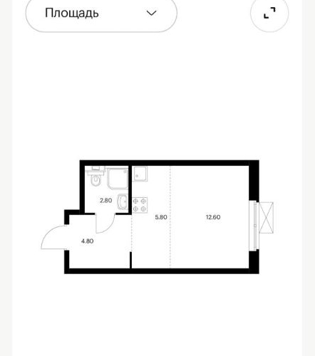 Студия проспект Орлово-Денисовский, 17к1