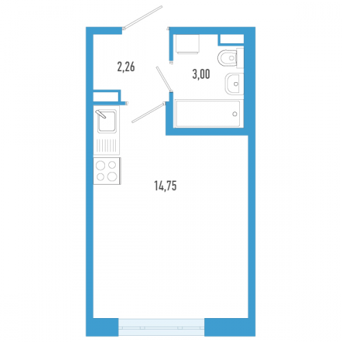 Студия Шушары п., Школьная ул.,  к. 7