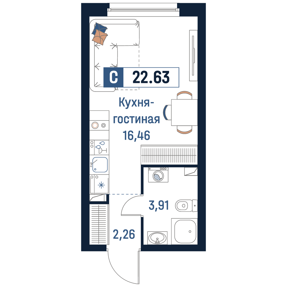 Студия Мурино, Романовская, 6к1