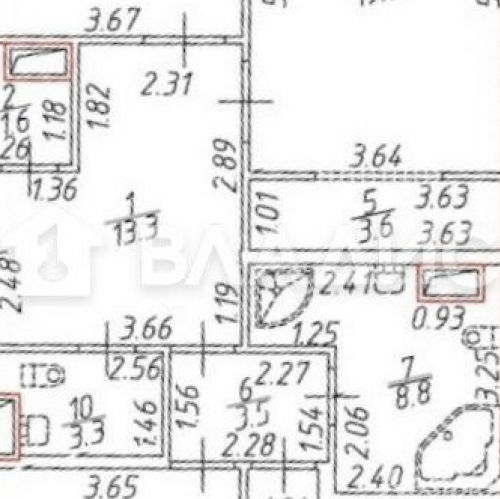 3-комн квартира ул Смоленская,  д. 14