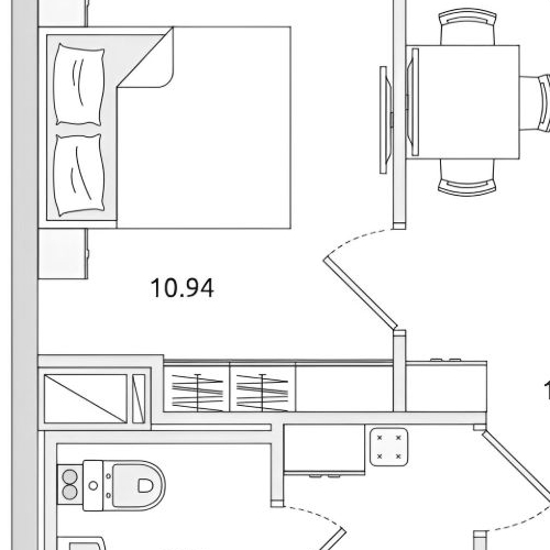 1-комн квартира Пулковское шоссе, 42к6
