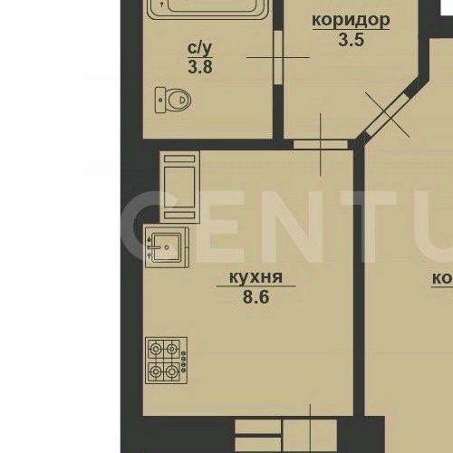 1-комн квартира улица Русановская, 16к3