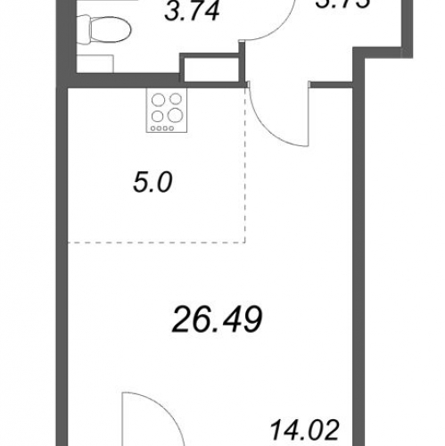 Студия Стрельна п., Будённого пр-кт,  к. 5.5