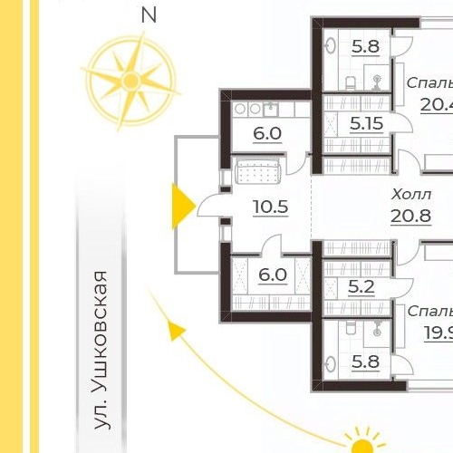 Коттедж/дом Ушковская улица, 6