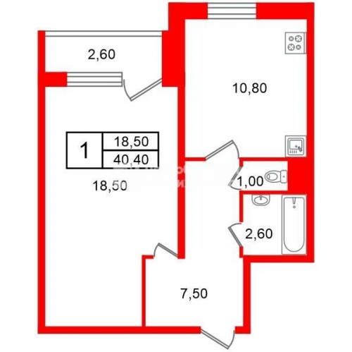 1-комн квартира деревня Кальтино, деревня Кальтино, Колтушское шоссе, д 19 к 1