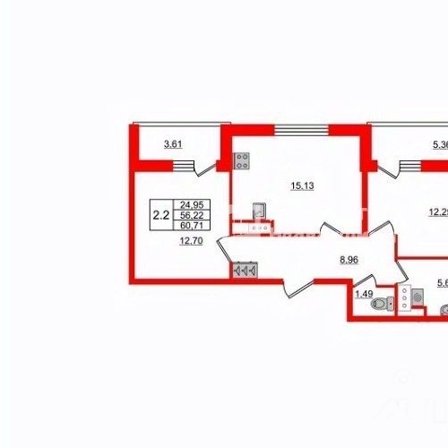2-комн квартира Дальневосточный проспект, 19к1