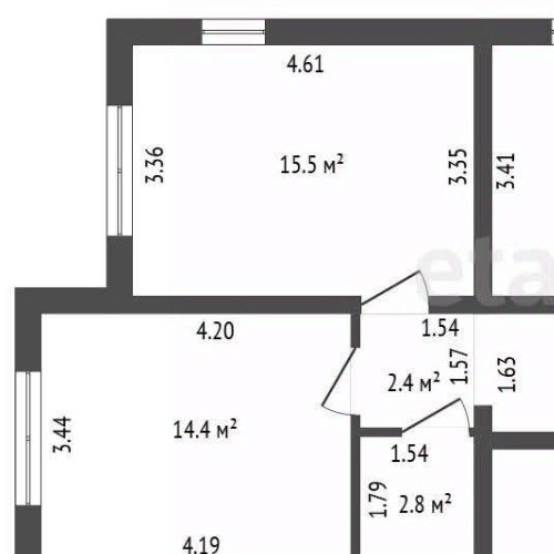 3-комн квартира улица Белышева, 5/6
