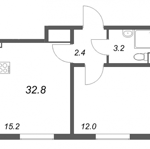 1-комн квартира Ковалево п., Поперечная ул.,  к. 4
