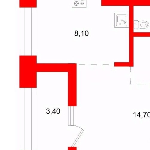 1-комн квартира проспект Обуховской обороны, 195
