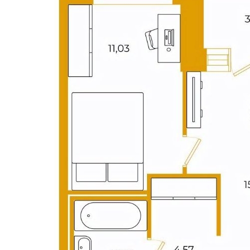 1-комн квартира Мурино, улица Шоссе в Лаврики, 68к2