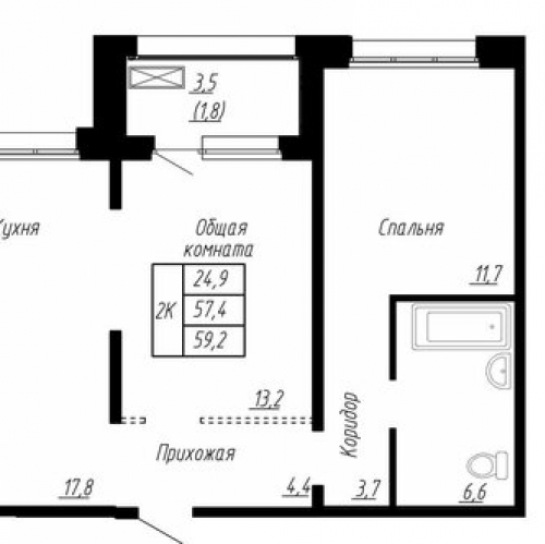2-комн квартира Тельмановское городское поселение, , Тельмана, ул Колпинская,  д. 12