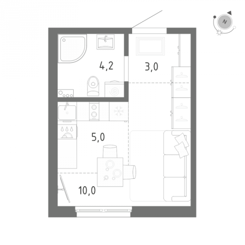 Студия Шушары п., Школьная ул.,  к. 1