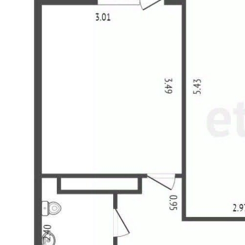 2-комн квартира Мурино, проспект Авиаторов Балтики, 9