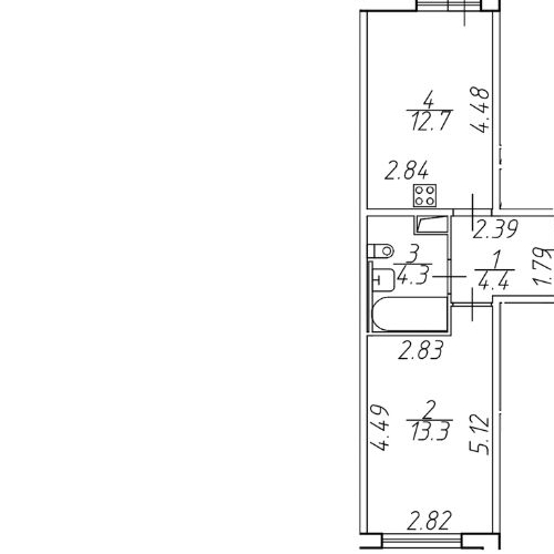 1-комн квартира Мурино, улица Екатерининская, 11