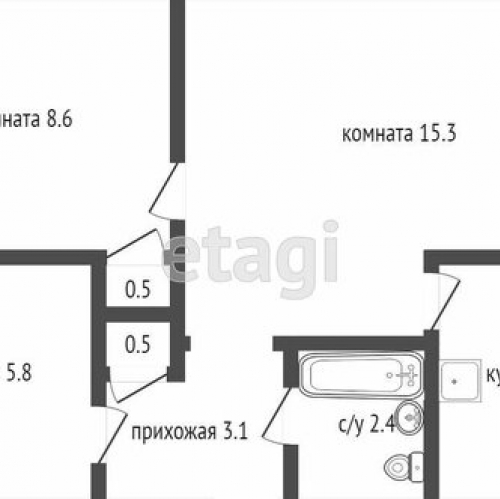 3-комн квартира улица Белы Куна,  д. 13 к3