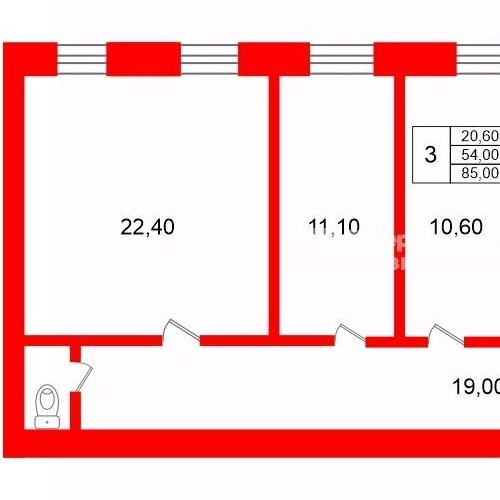 4-комн квартира улица Глеба Успенского, 3