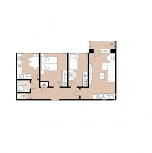 3-комн квартира Вавиловых ул. ,  д. 8,  к. 1