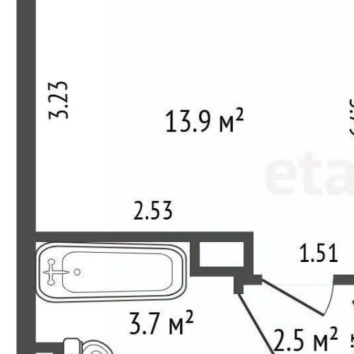 1-комн квартира Октябрьская набережная, 34к5