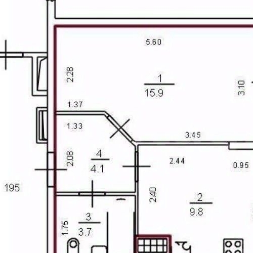 1-комн квартира улица Русановская, 9