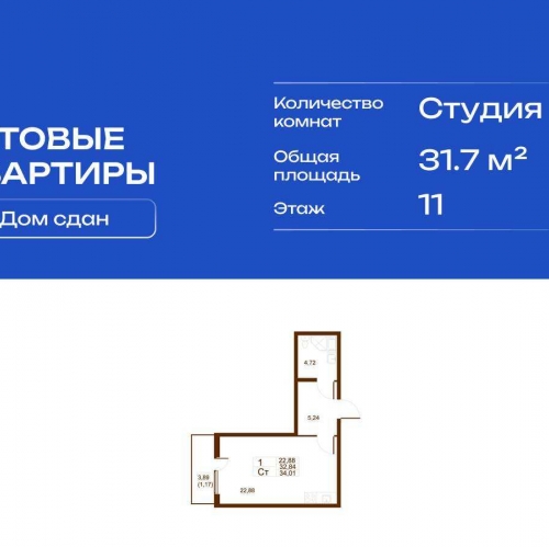Студия поселок Шушары, Московское шоссе,  д. 262,  к. 4