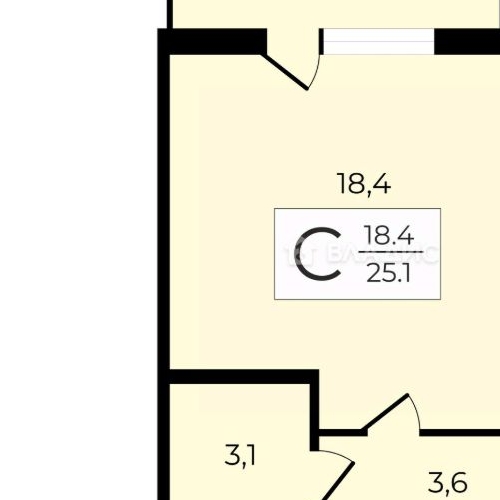 Студия пос. Бугры, улица Тихая, 13к3