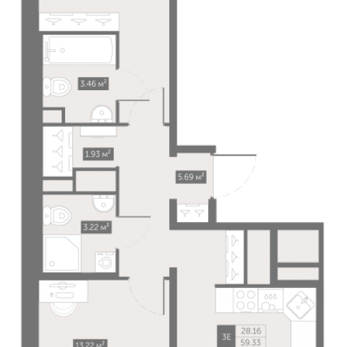 2-комн квартира Шушары п., Московское ш.,  к. 7