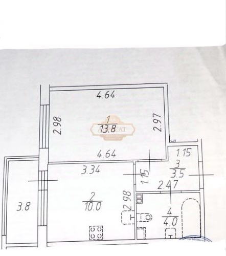 1-комн квартира улица Ивана Куликова, 12
