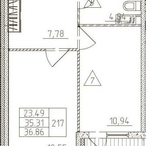 1-комн квартира улица Крыленко