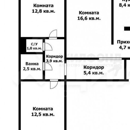 3-комн квартира Кириши, проспект Героев, 32