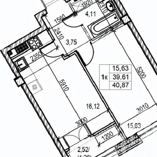 1-комн квартира Ремесленная улица, 15