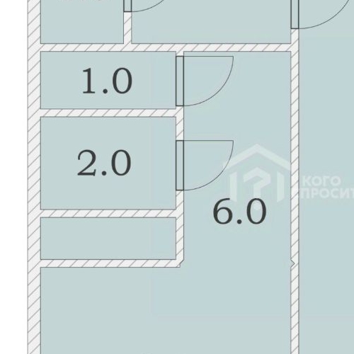 1-комн квартира д. Оржицы, 22