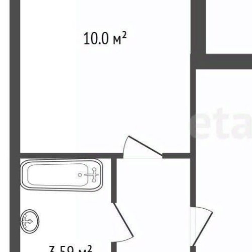 1-комн квартира улица Генерала Кравченко, 3к1