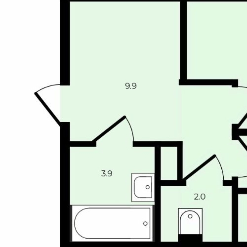 1-комн квартира улица Русановская, 17к4