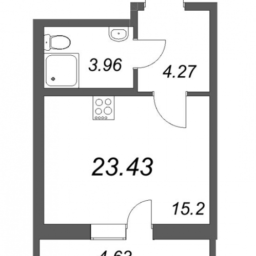 Студия Новосаратовка д., Покровская Дорога ул.,  к. 2.7