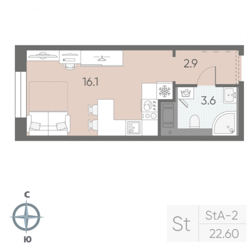 Студия Санкт-Петербург г., Партизанская ул.,  к. 8