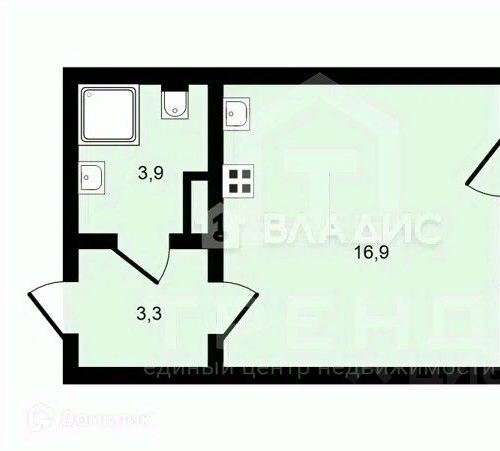 Студия Кудрово г., проспект Европейский, 13к1