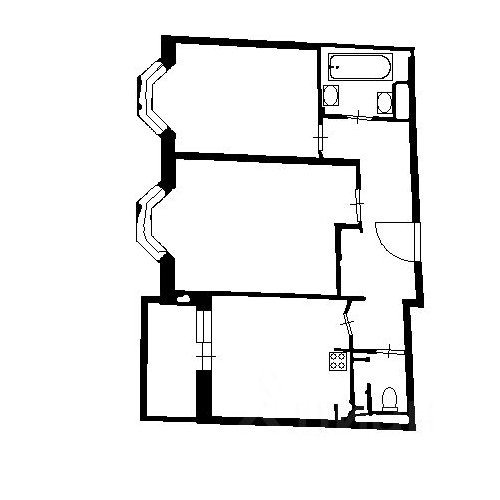 2-комн квартира проспект Ветеранов, 171к2