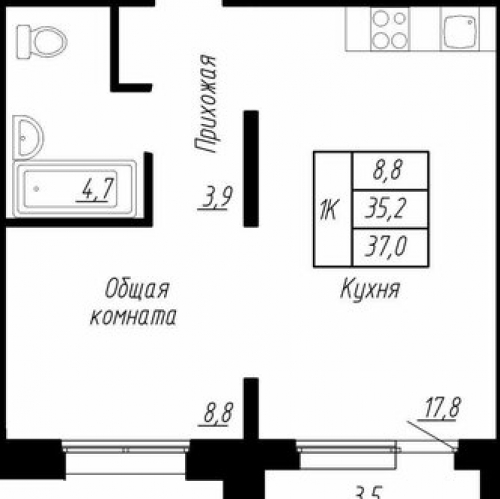 1-комн квартира Тельмановское городское поселение, , Тельмана, ул Колпинская,  д. 12