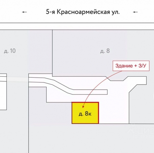 Отдельное здание Красноармейская 6-я ул,  д. 5-7