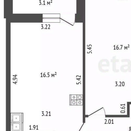 2-комн квартира Планерная улица, 89