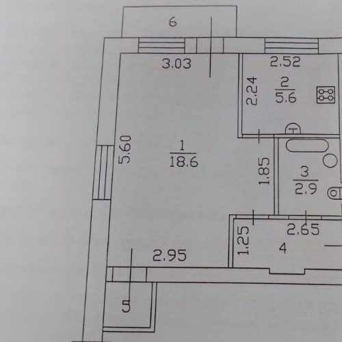 1-комн квартира Луга, проспект Кирова, 13