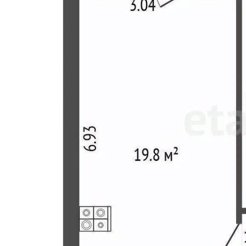 1-комн квартира улица Среднерогатская, 13к1