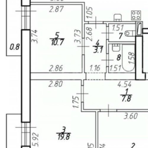 3-комн квартира пос. Шушары, Московское шоссе, 256к3