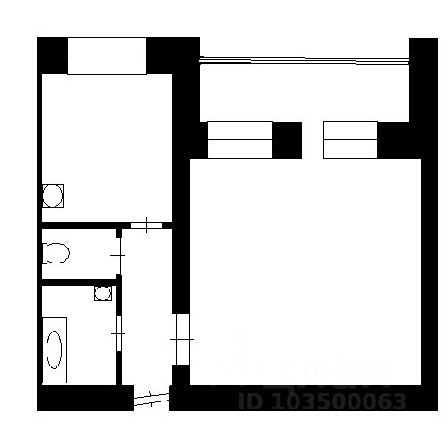 1-комн квартира Рябово городской поселок, улица Связи, 4