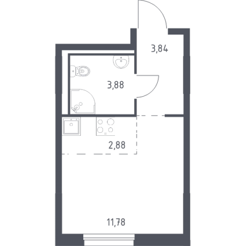 Студия Новосаратовка д., Покровская Дорога ул.,  к. 1.1