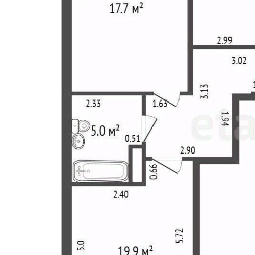 3-комн квартира улица Русановская, 19к1